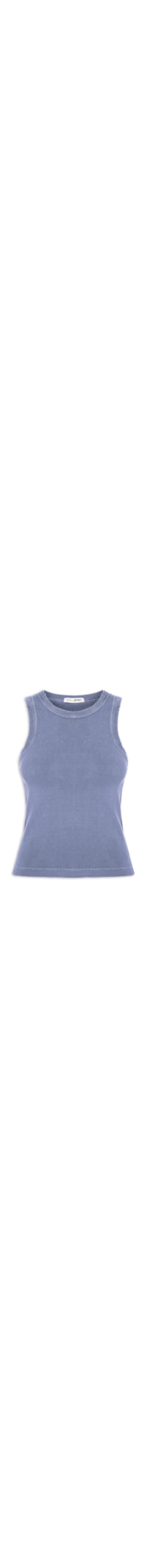 Regata Feminina Básica Estonada - Azul
