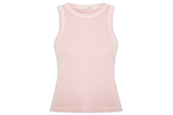 Regata Feminina Básica Estonada - Rosa