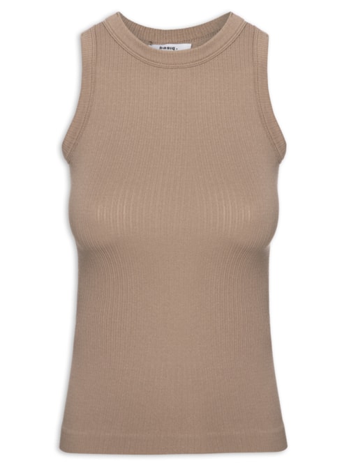 Regata Feminina Básica Poliamida – Marrom