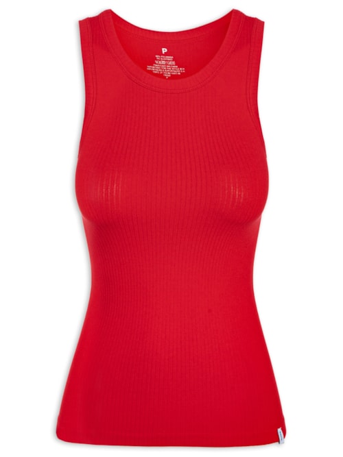 Regata Feminina Básica Poliamida – Vermelho