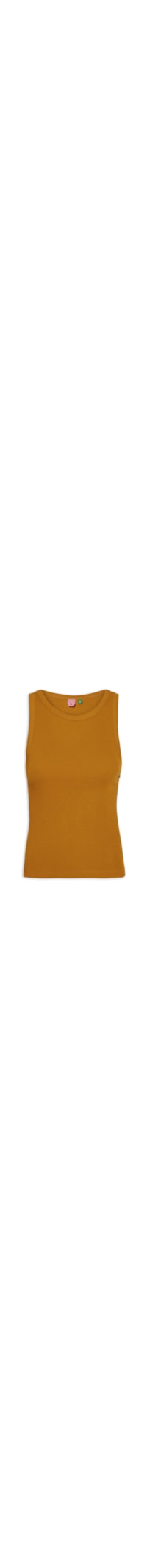Regata Feminina Básica Rib - Amarelo