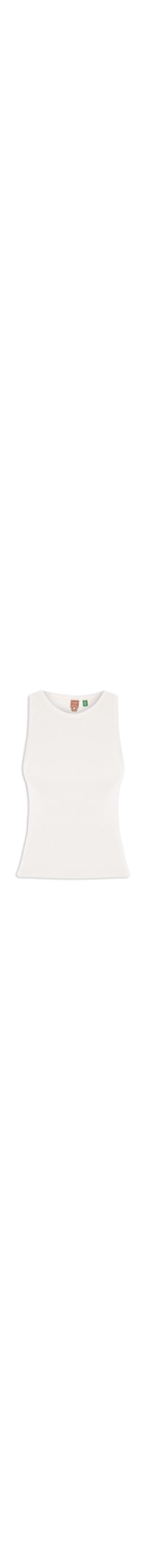 Regata Feminina Básica Rib - Branco