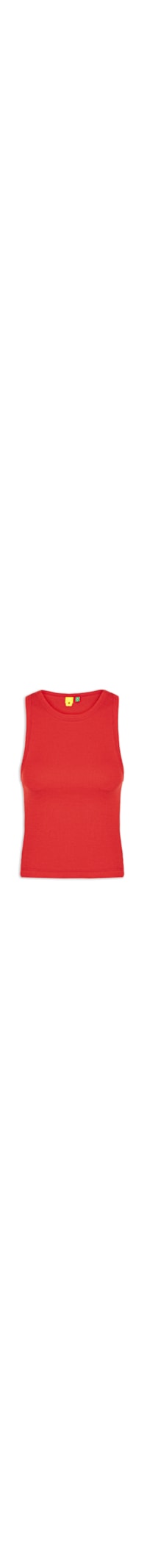 Regata Feminina Básica Rib - Vermelho