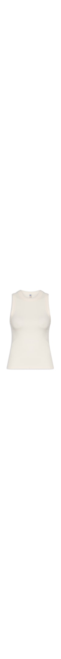 Regata Feminina Básica Slim Neck - Off White