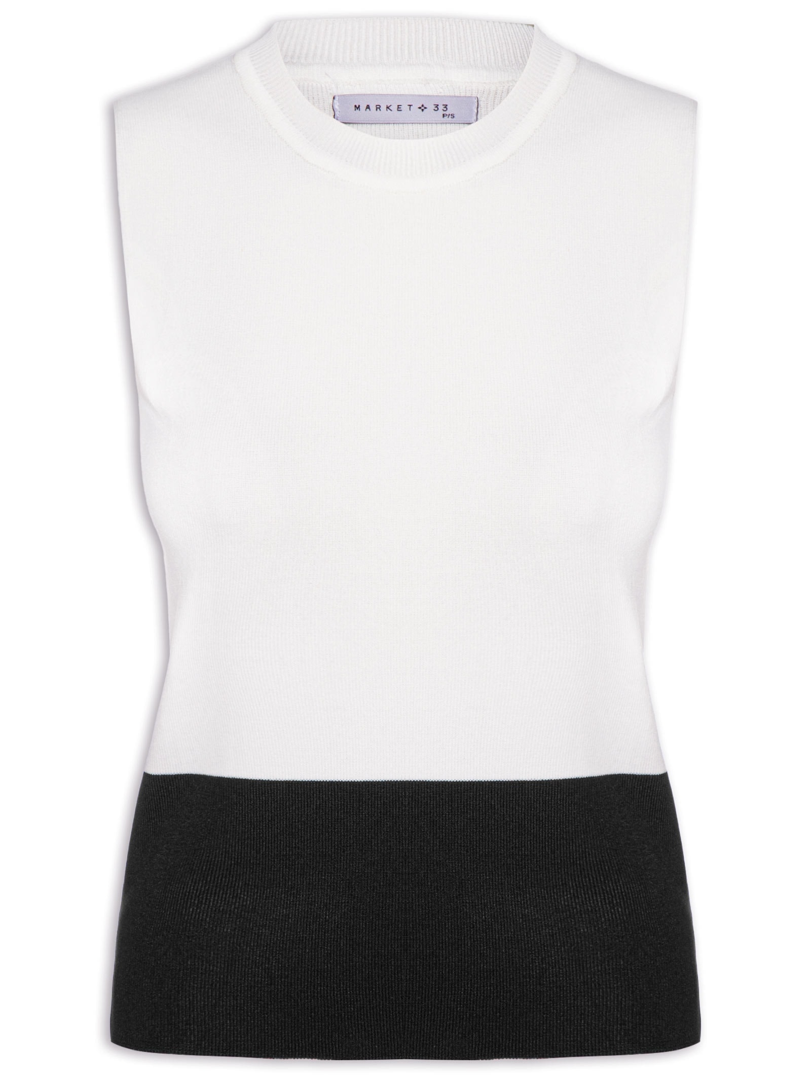 Regata Feminina Bicolor Em Tricot Off White Market 33