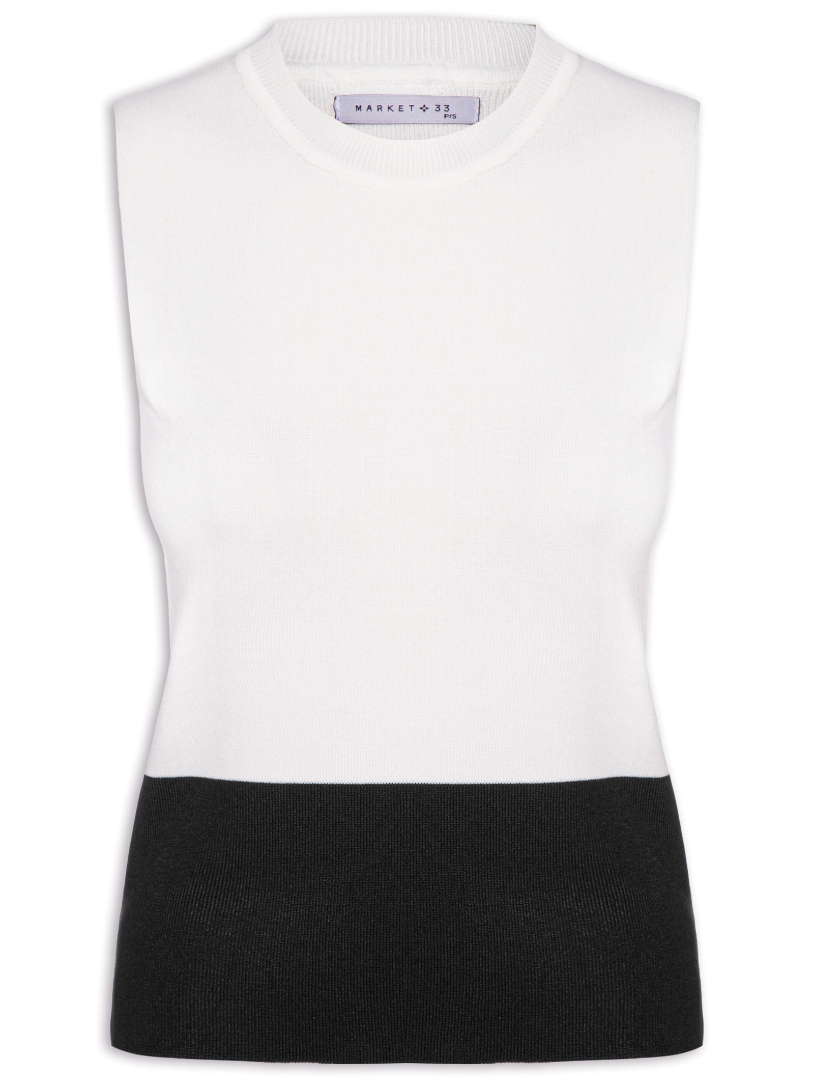 Regata Feminina Bicolor Em Tricot Off White Market 33