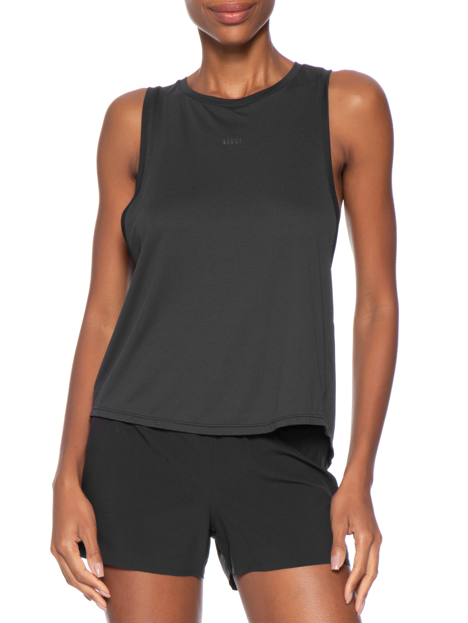Regata Feminina Bio Stretch Preto Live!