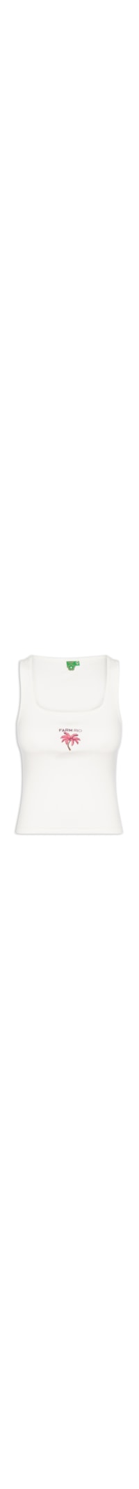 Regata Feminina Bordada Coqueiro – Branco