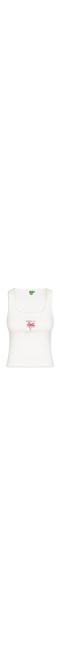 Regata Feminina Bordada Coqueiro – Branco
