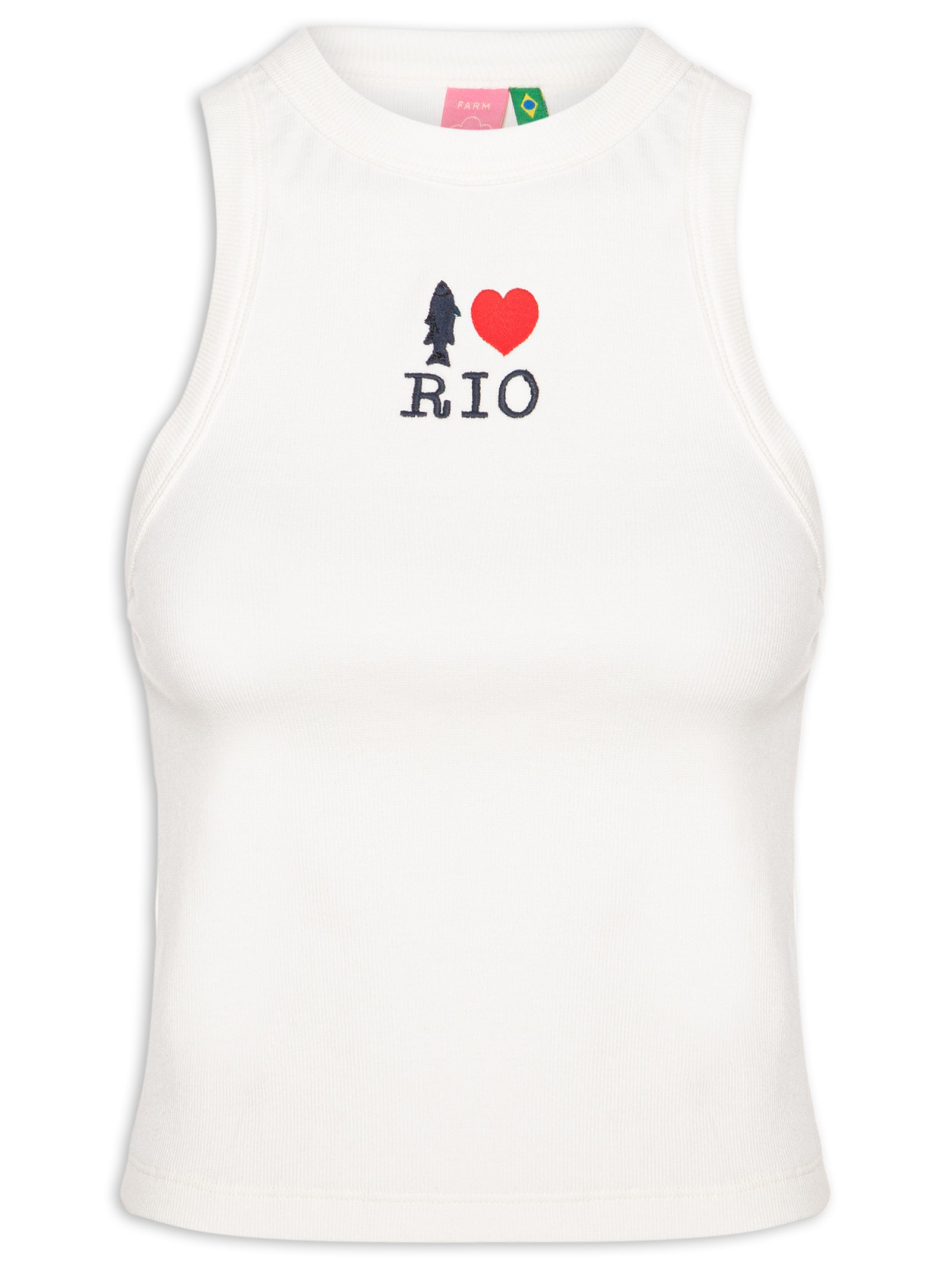 Regata Feminina Bordada I Love Rio Branco Farm