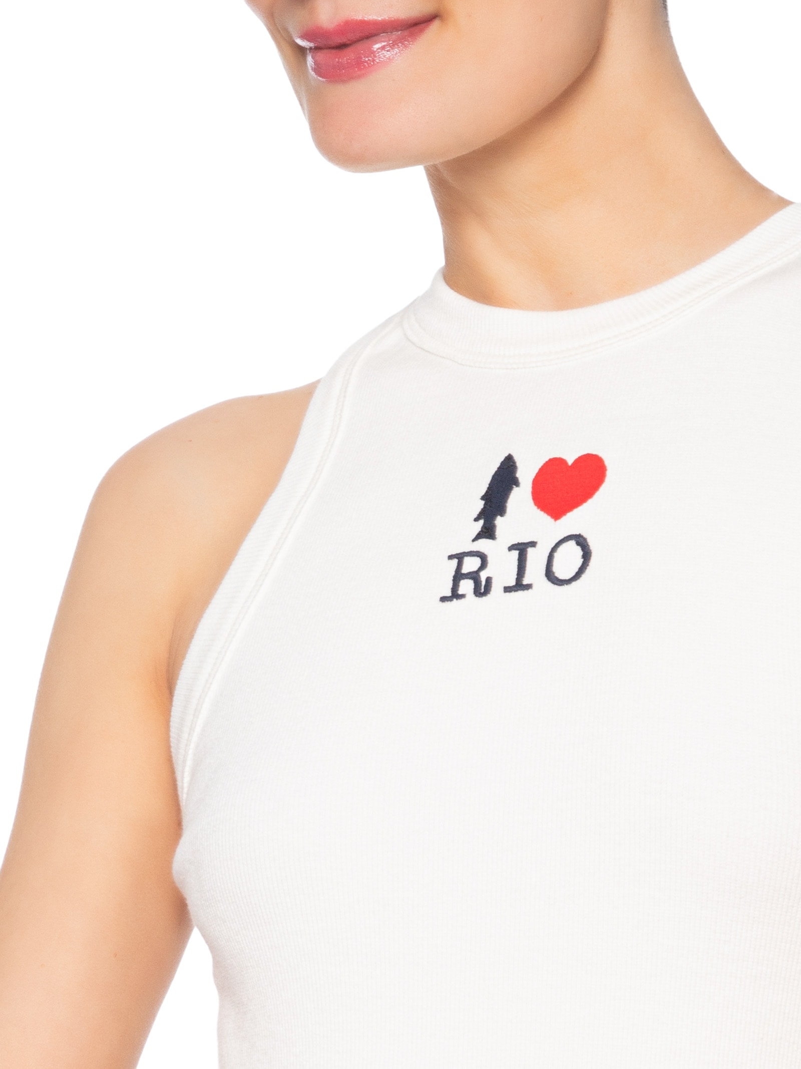 Regata Feminina Bordada I Love Rio Branco Farm