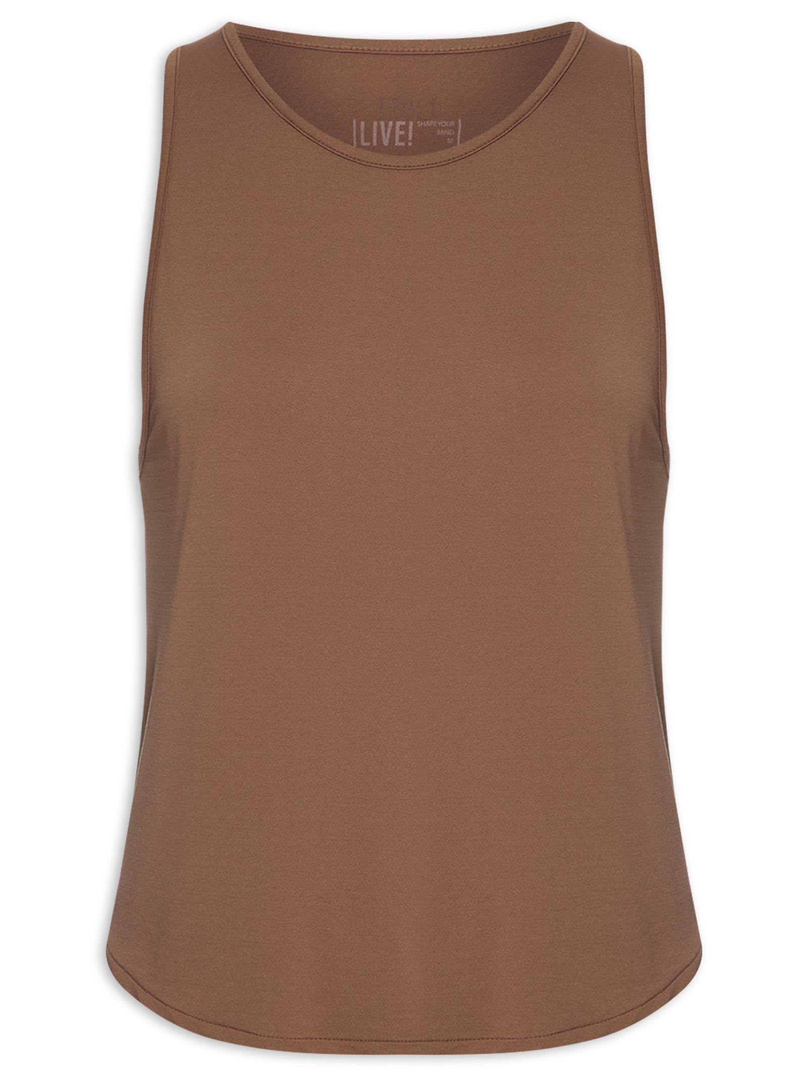 Regata Feminina Breath Back Comfort Marrom Live!