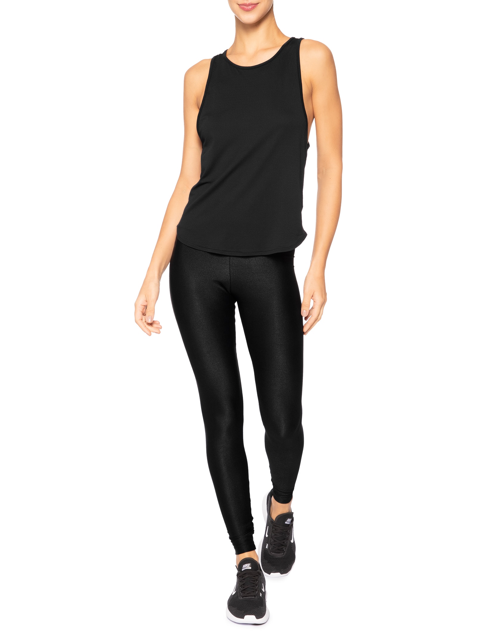 Regata Feminina  Breath Back Comfort Preto Live!