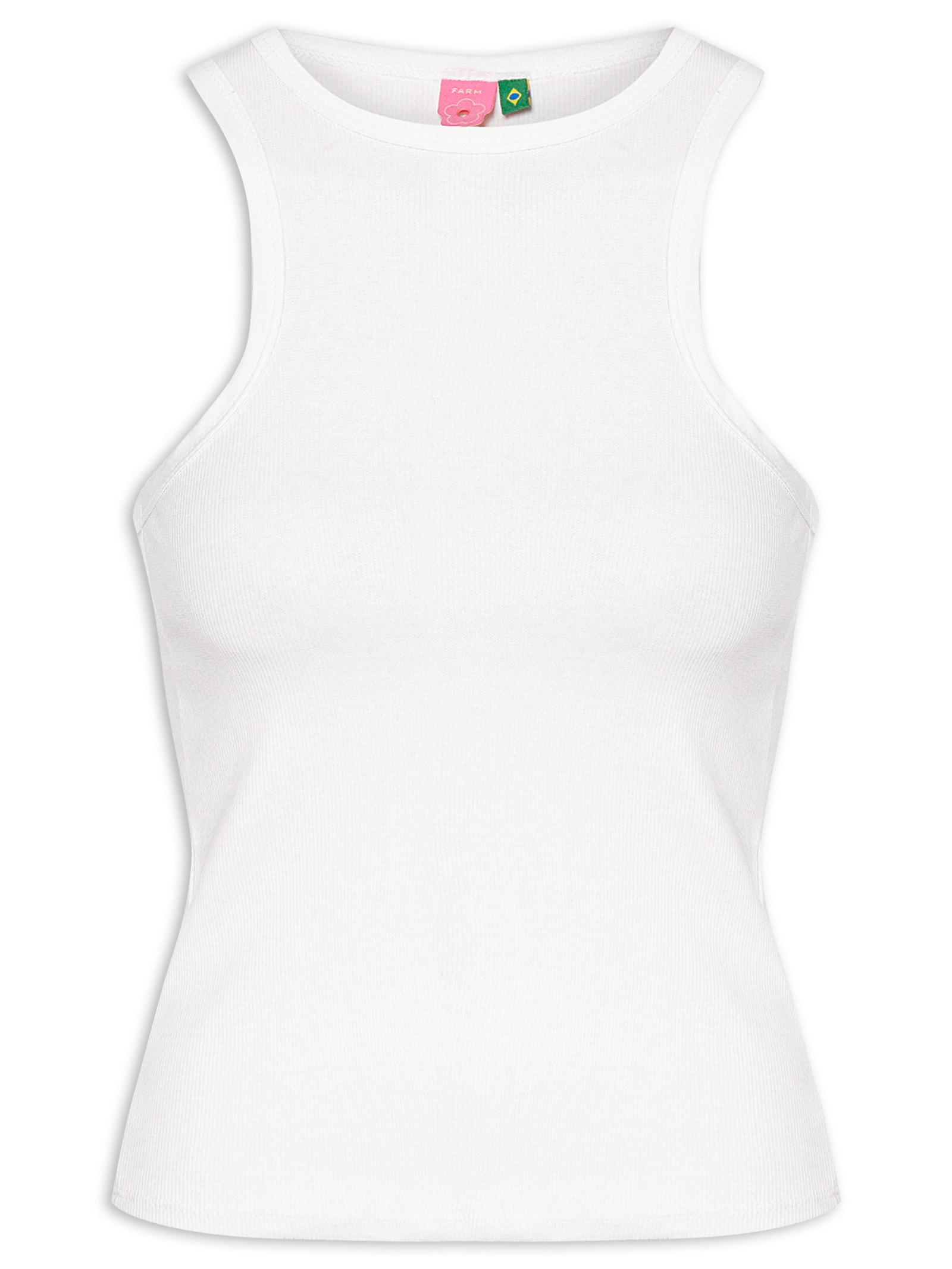 Regata Feminina Camila Branca Farm