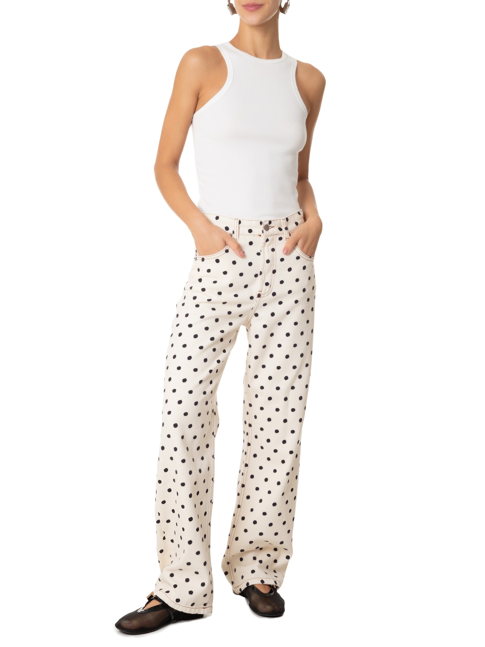 Regata Feminina Camila Branca Farm