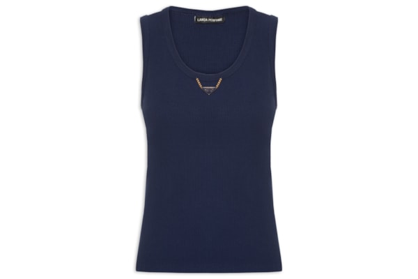 Regata Feminina Canelada - Azul