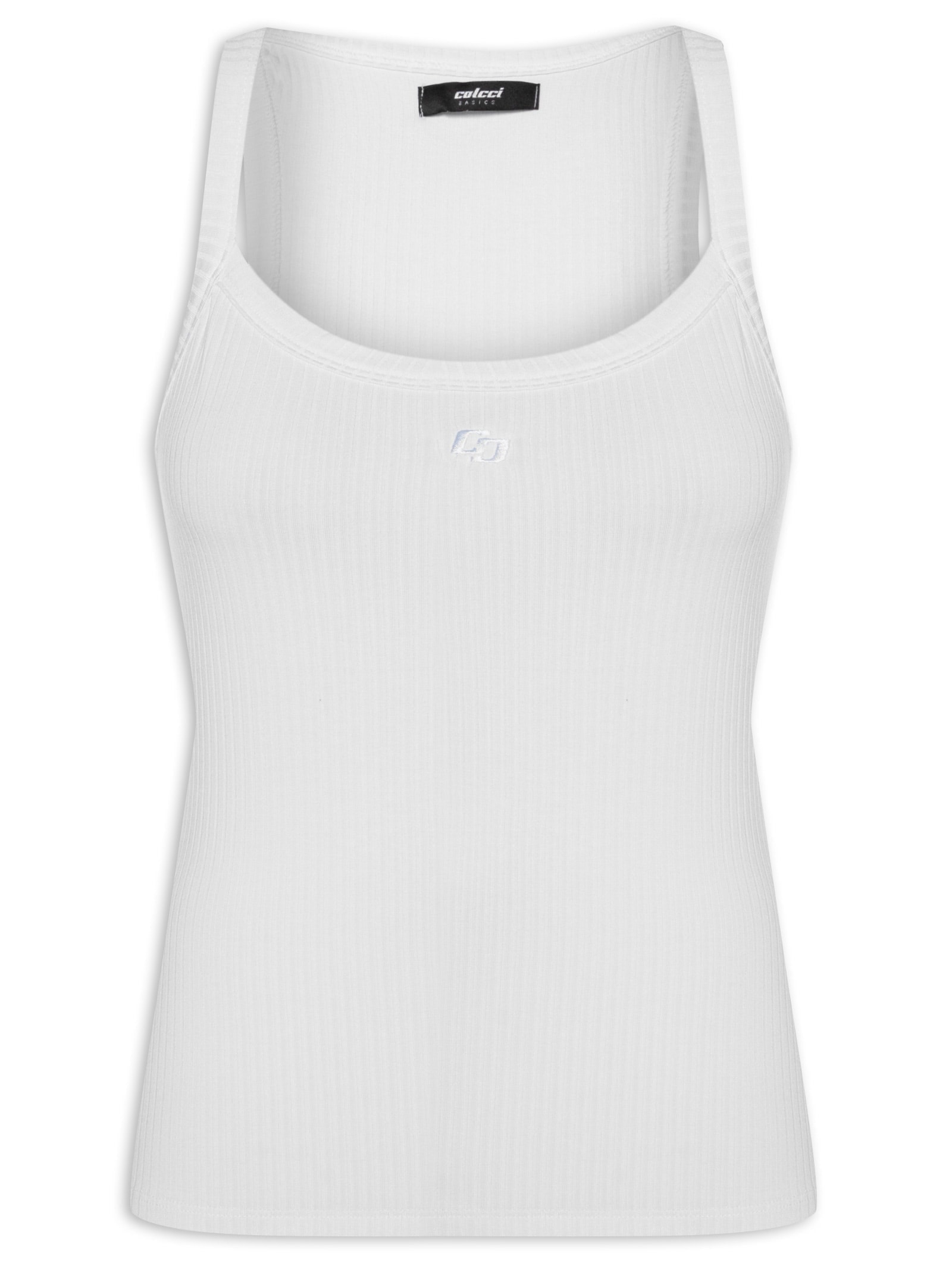 Regata Feminina Canelada Branco Colcci