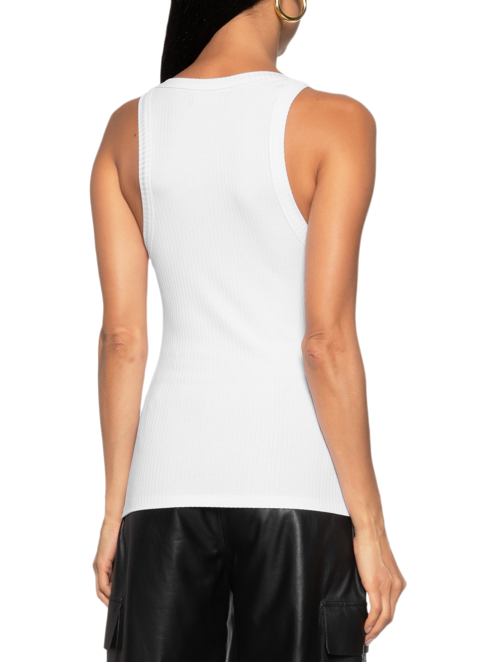 Regata Feminina Canelada Branco Colcci