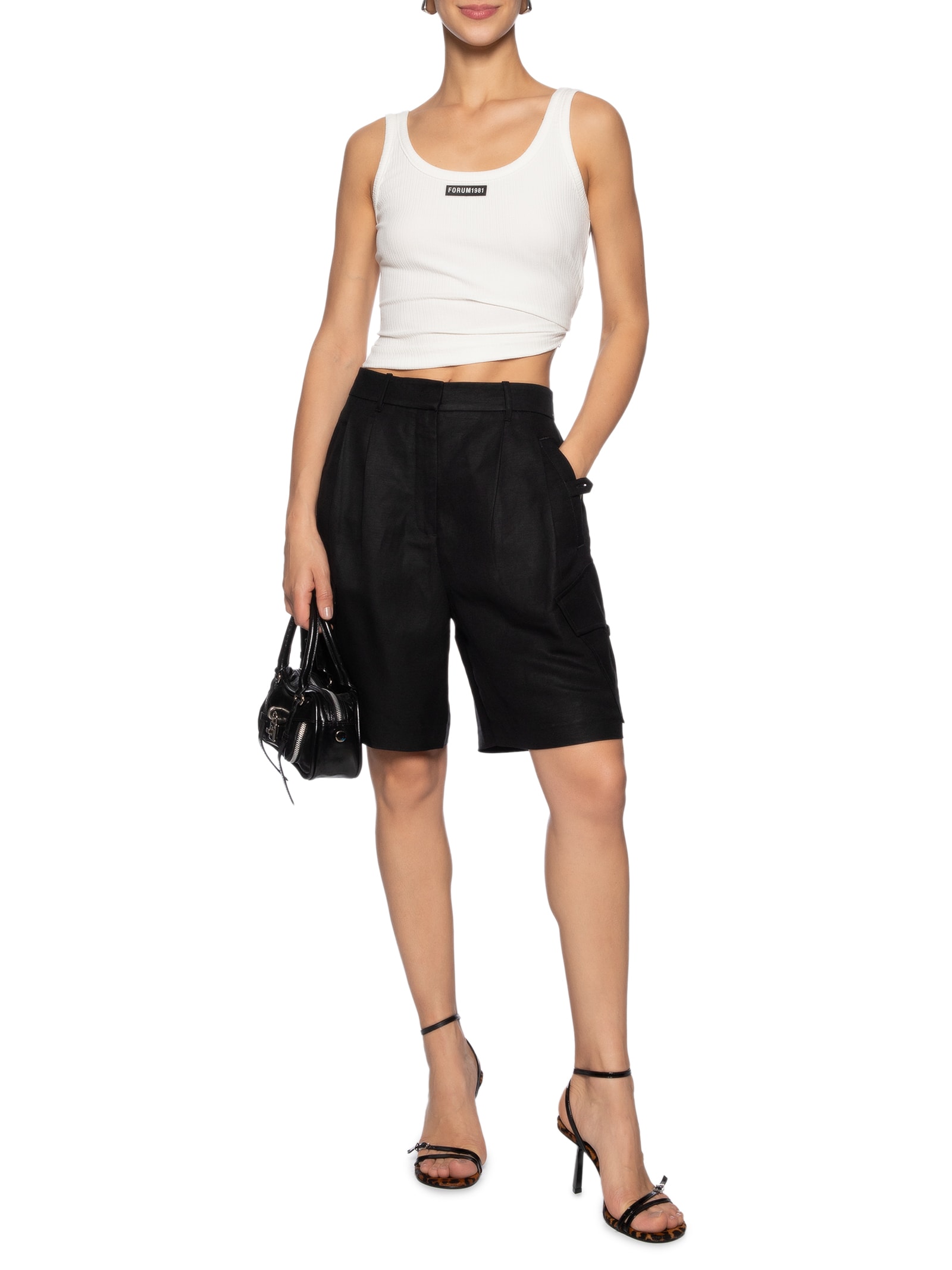 Regata Feminina Canelada Branco Forum