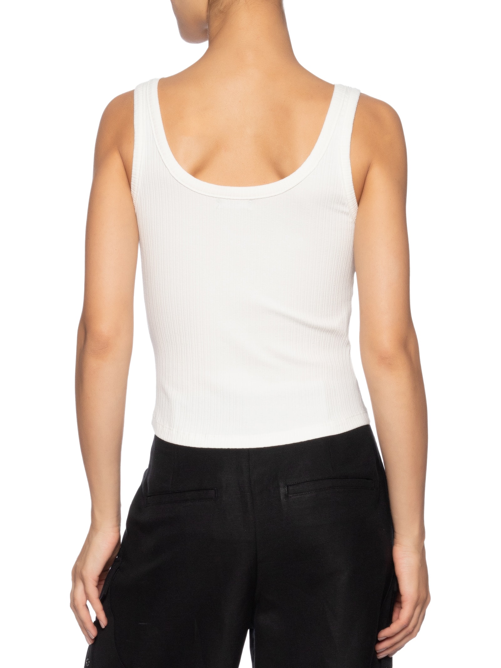 Regata Feminina Canelada Branco Forum