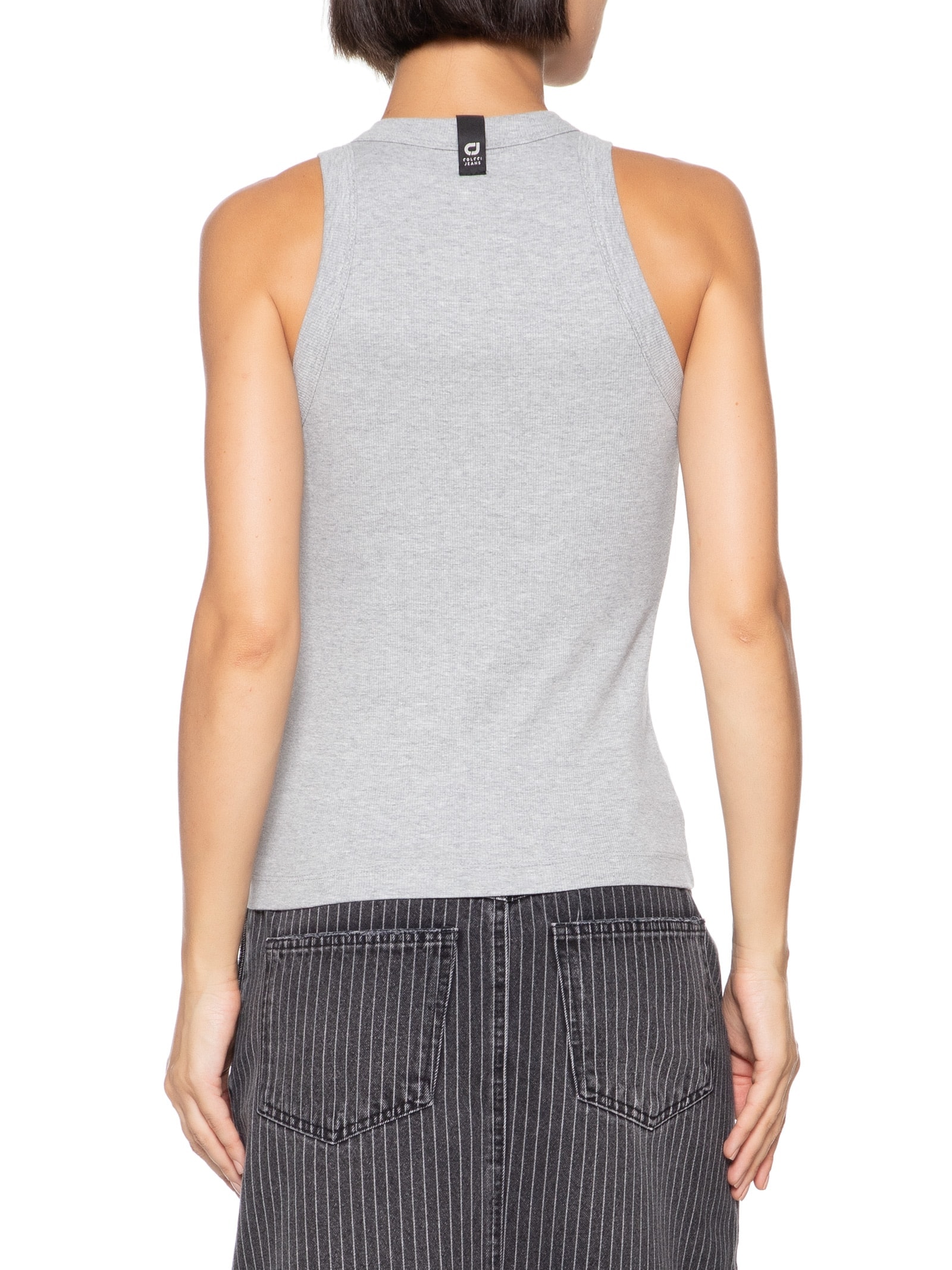 Regata Feminina Canelada Cinza Colcci Jeans
