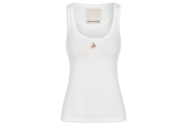 Regata Feminina Canelada Com Lata - Branco