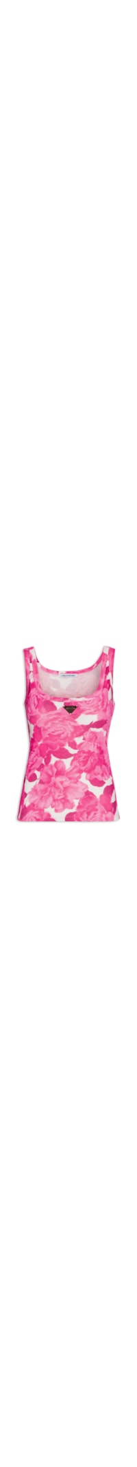 Regata Feminina Canelada Estampada - Rosa