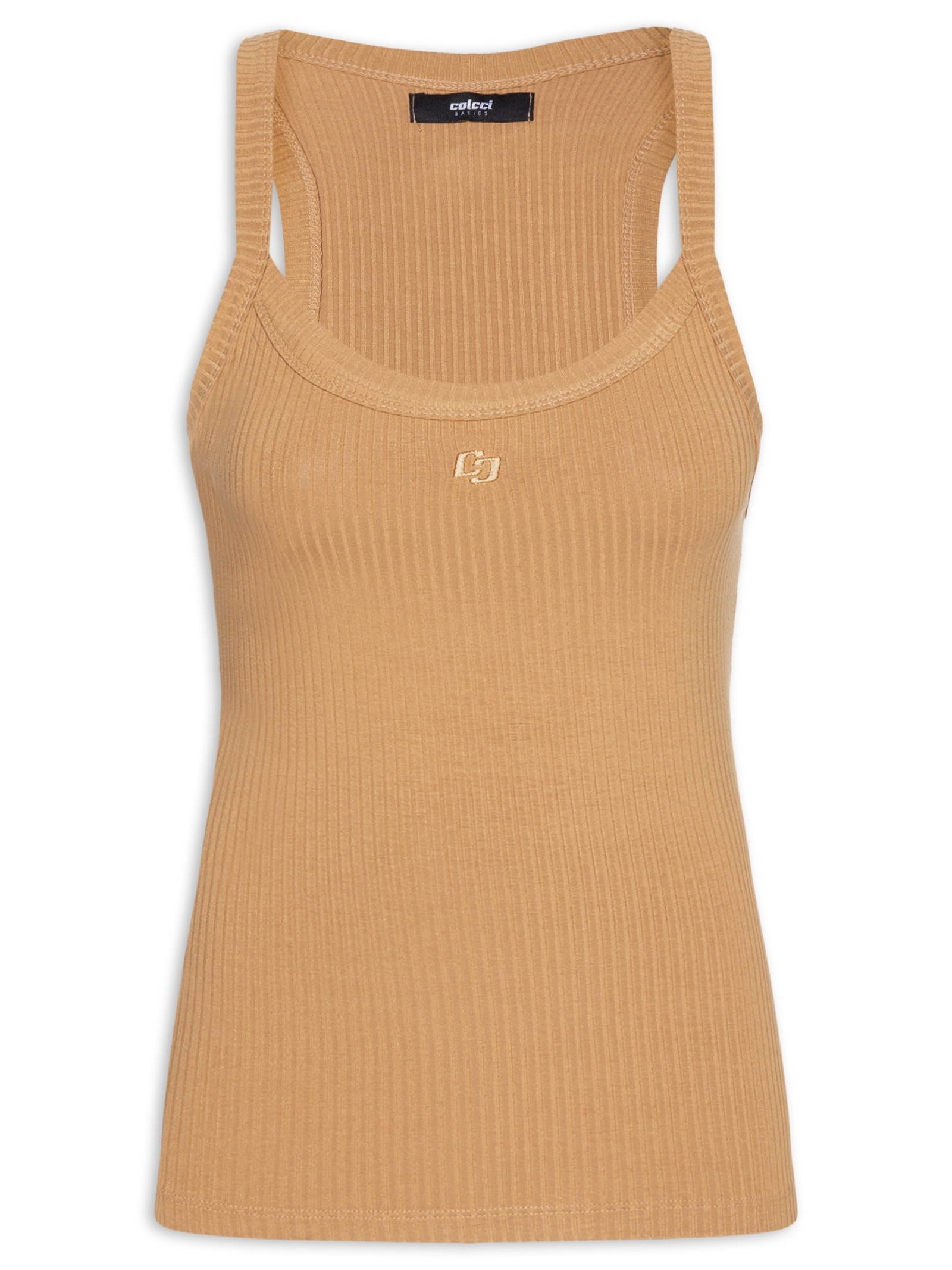 Regata Feminina Canelada Marrom Colcci