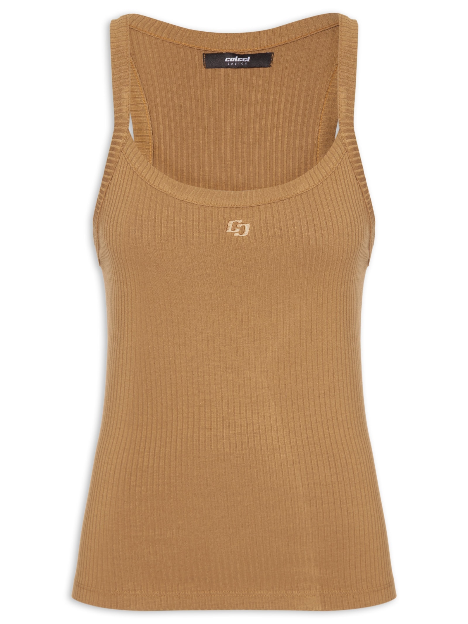 Regata Feminina Canelada Marrom Colcci