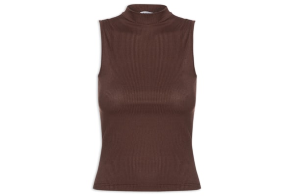 Regata Feminina Canelada - Marrom