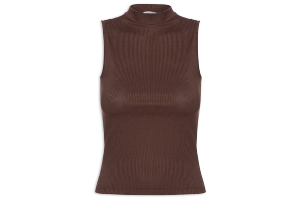 Regata Feminina Canelada - Marrom