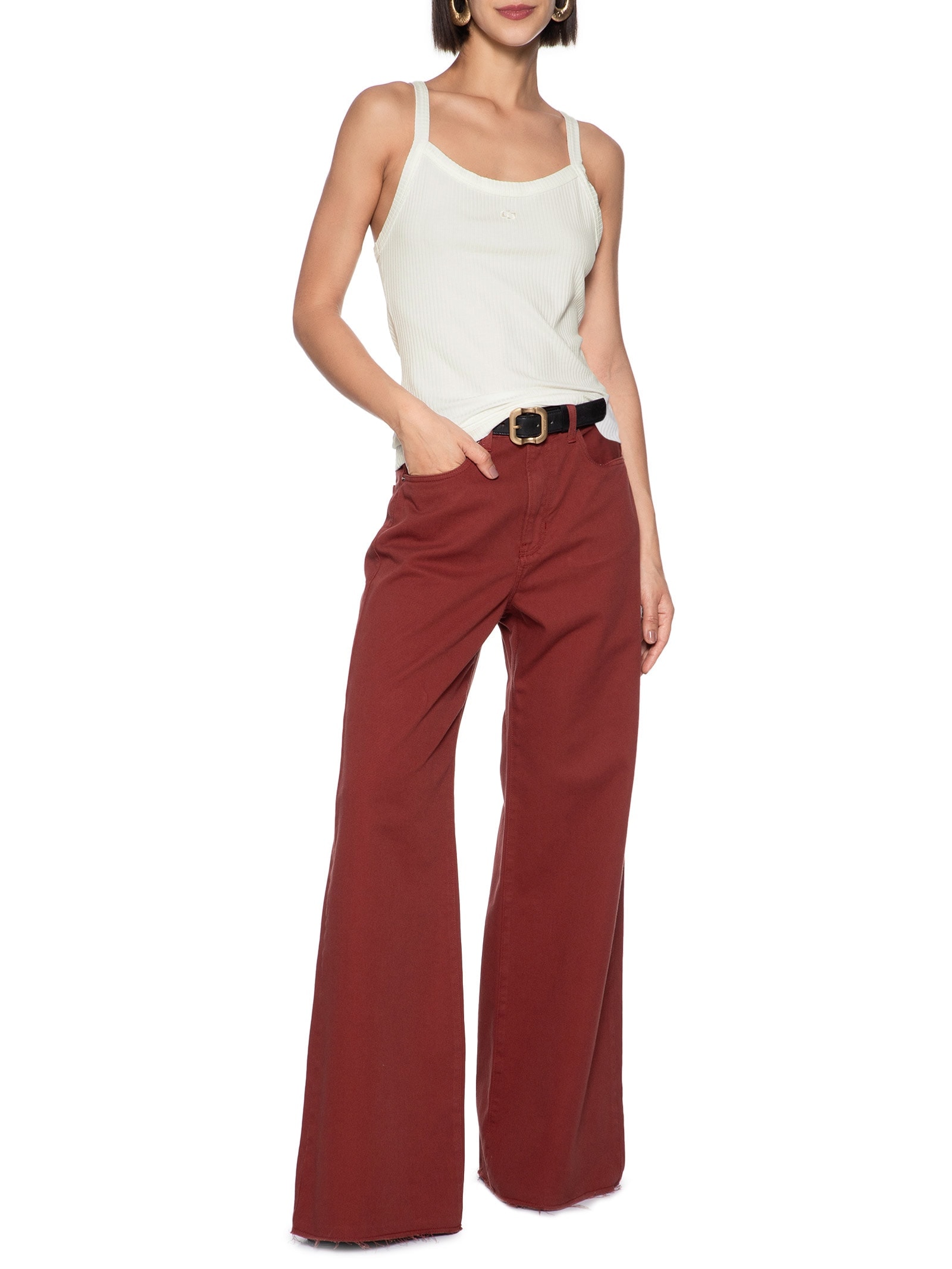 Regata Feminina Canelada Off White Colcci