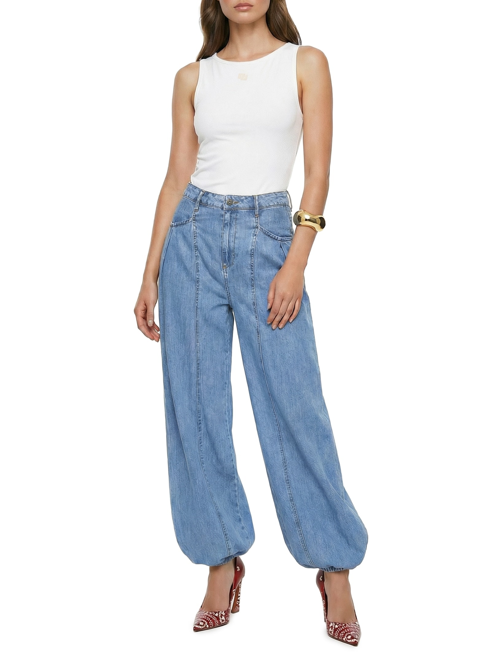 Regata Feminina Canelada Off White Colcci