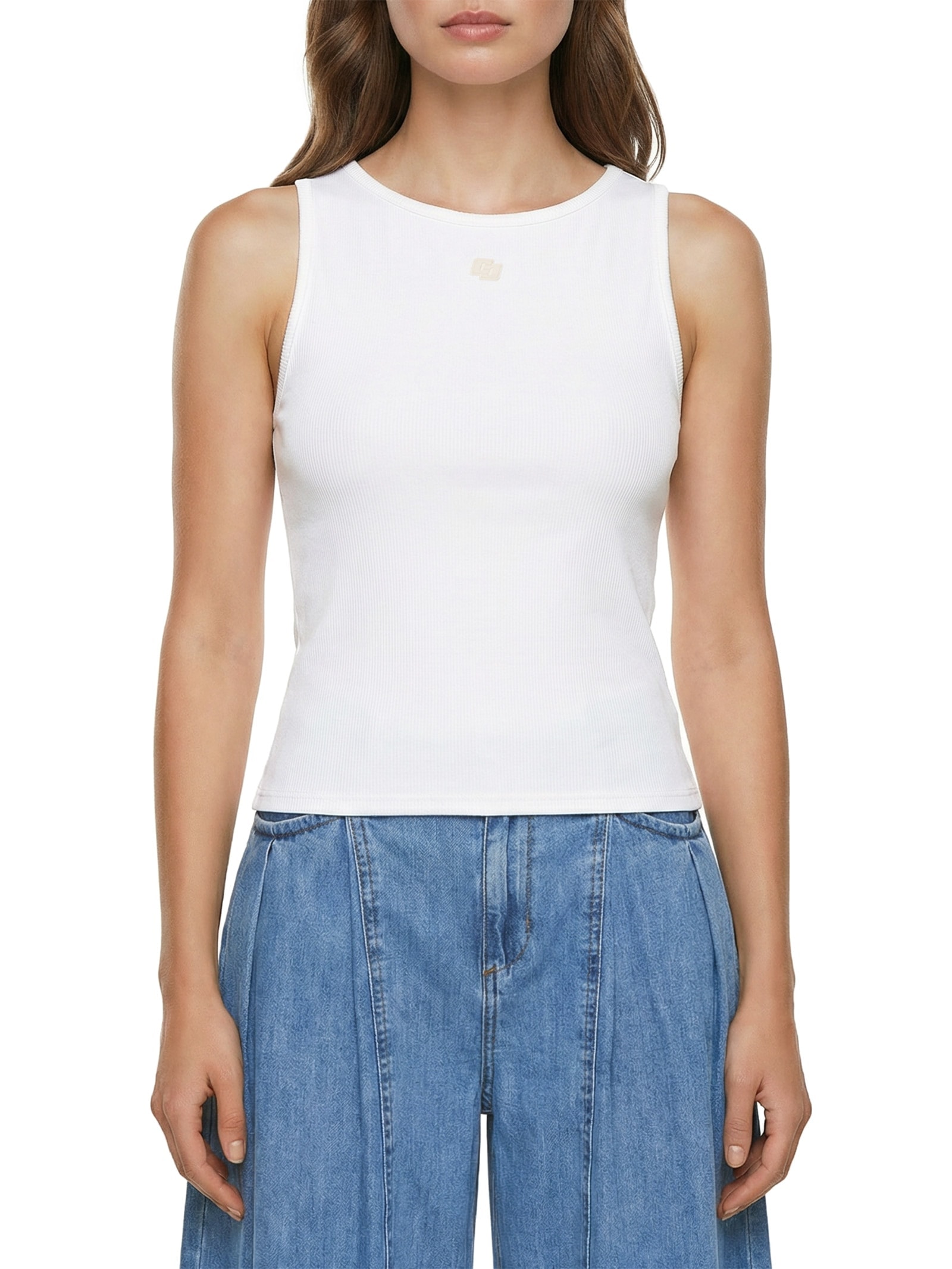 Regata Feminina Canelada Off White Colcci