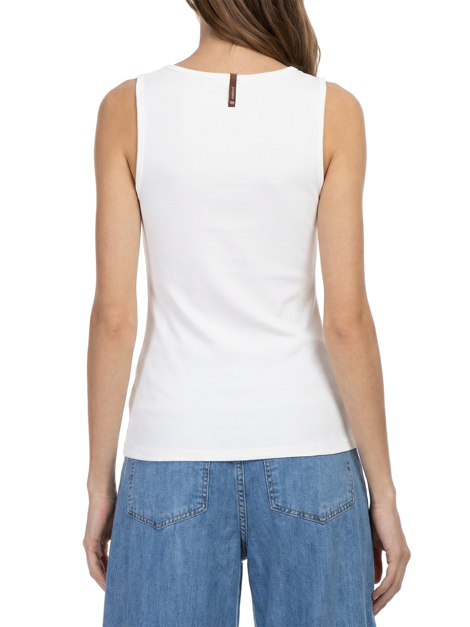 Regata Feminina Canelada Off White Colcci