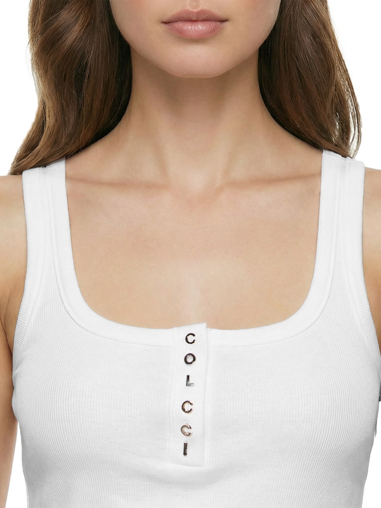 Regata Feminina Canelada Off White Colcci