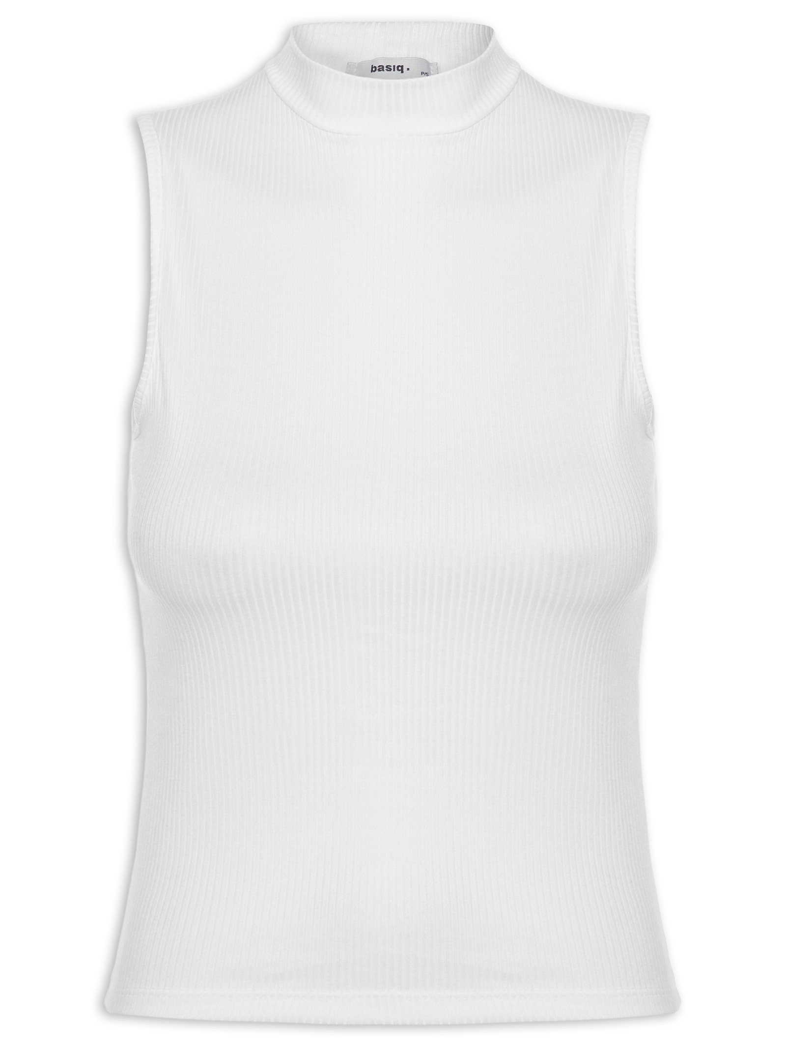 Regata Feminina Canelada Off White Basiq