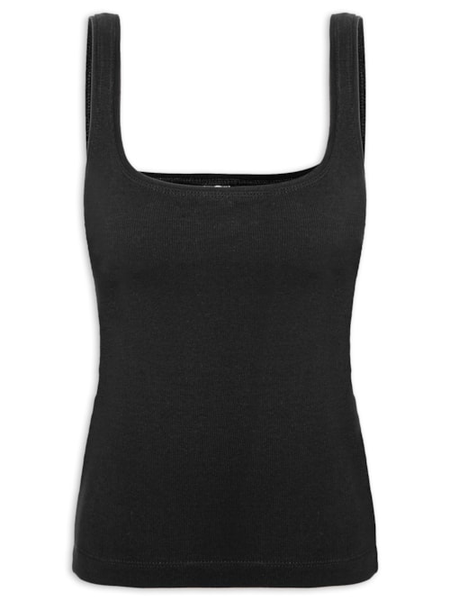 Regata Feminina Canelada - Preto