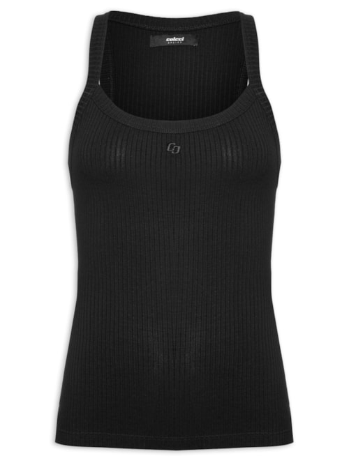 Regata Feminina Canelada – Preto