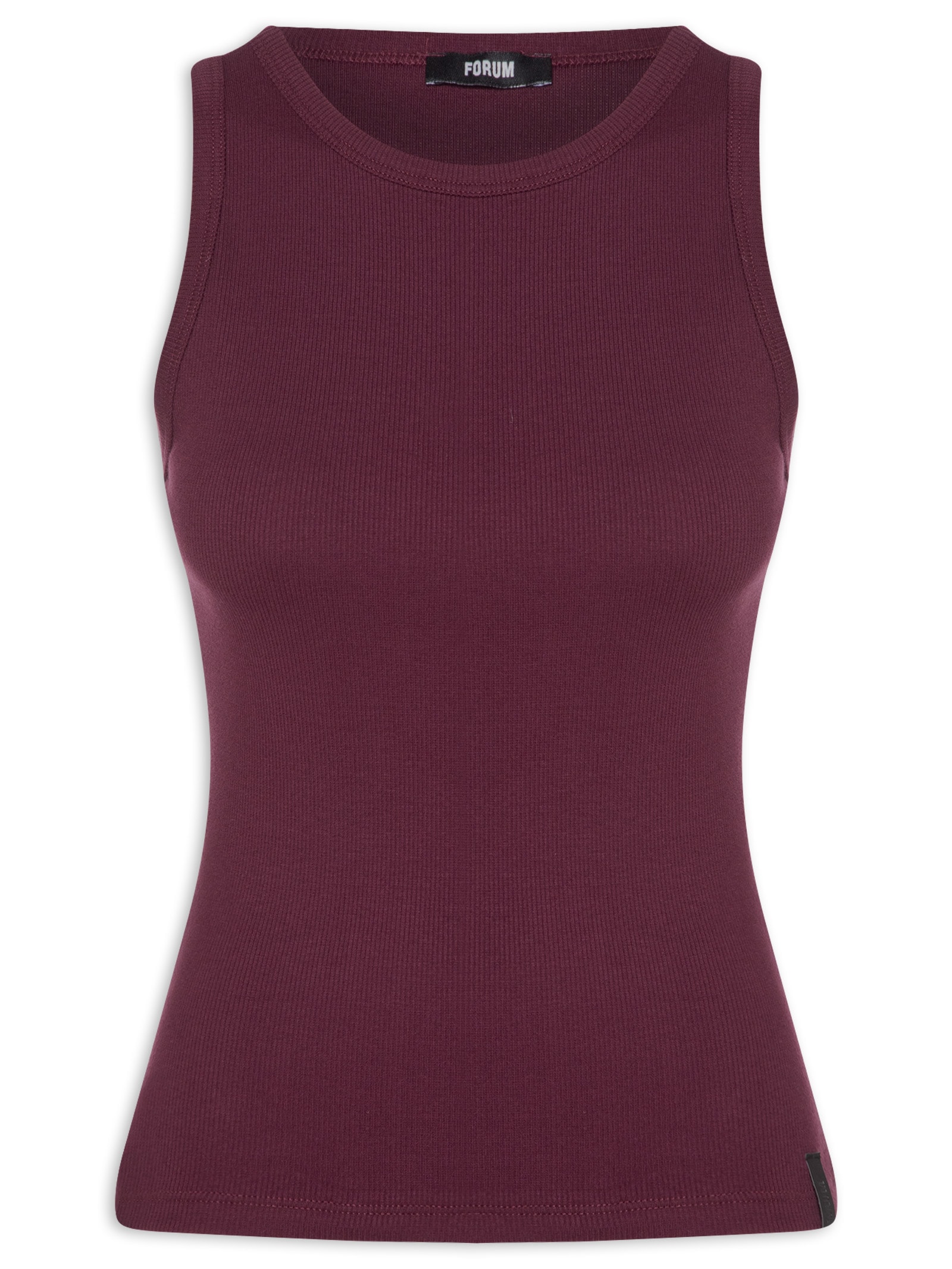 Regata Feminina Canelada Vermelho Forum