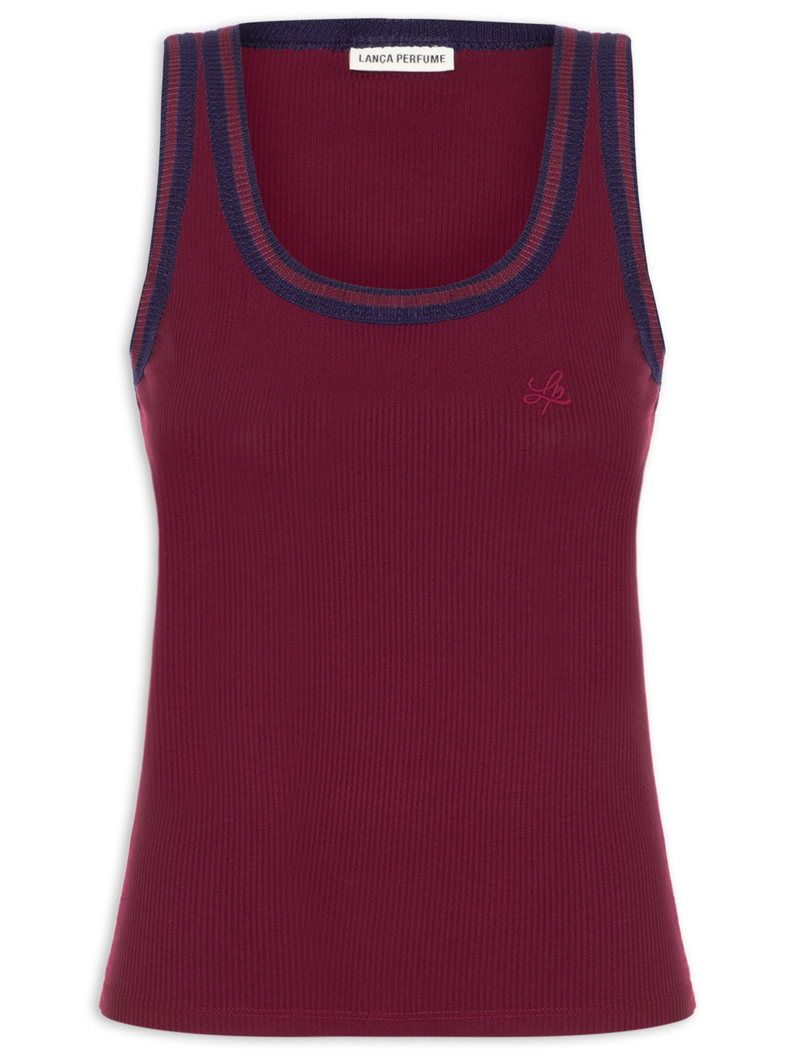 Regata Feminina Canelada Vermelho Lança Perfume