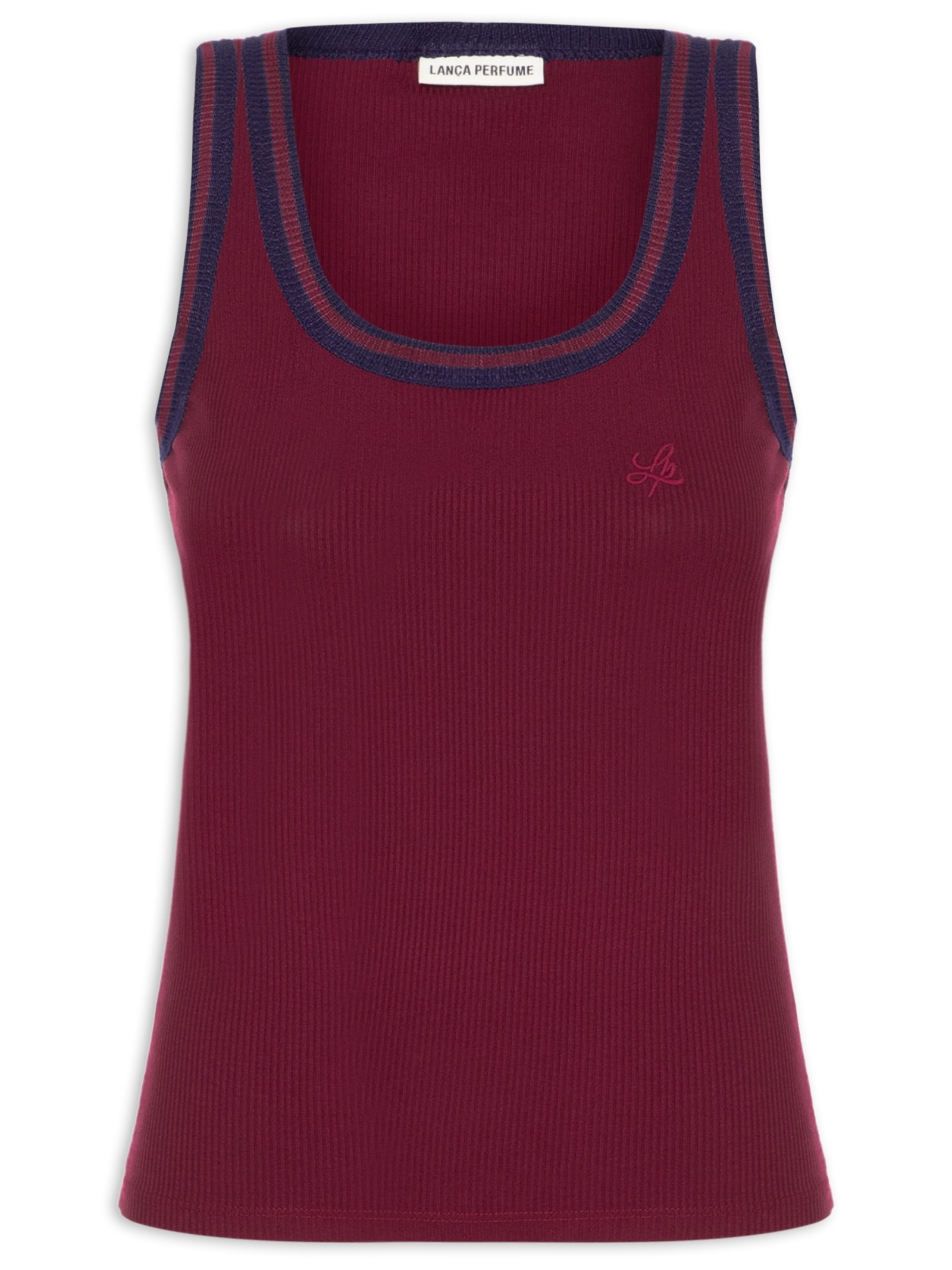Regata Feminina Canelada Vermelho Lança Perfume