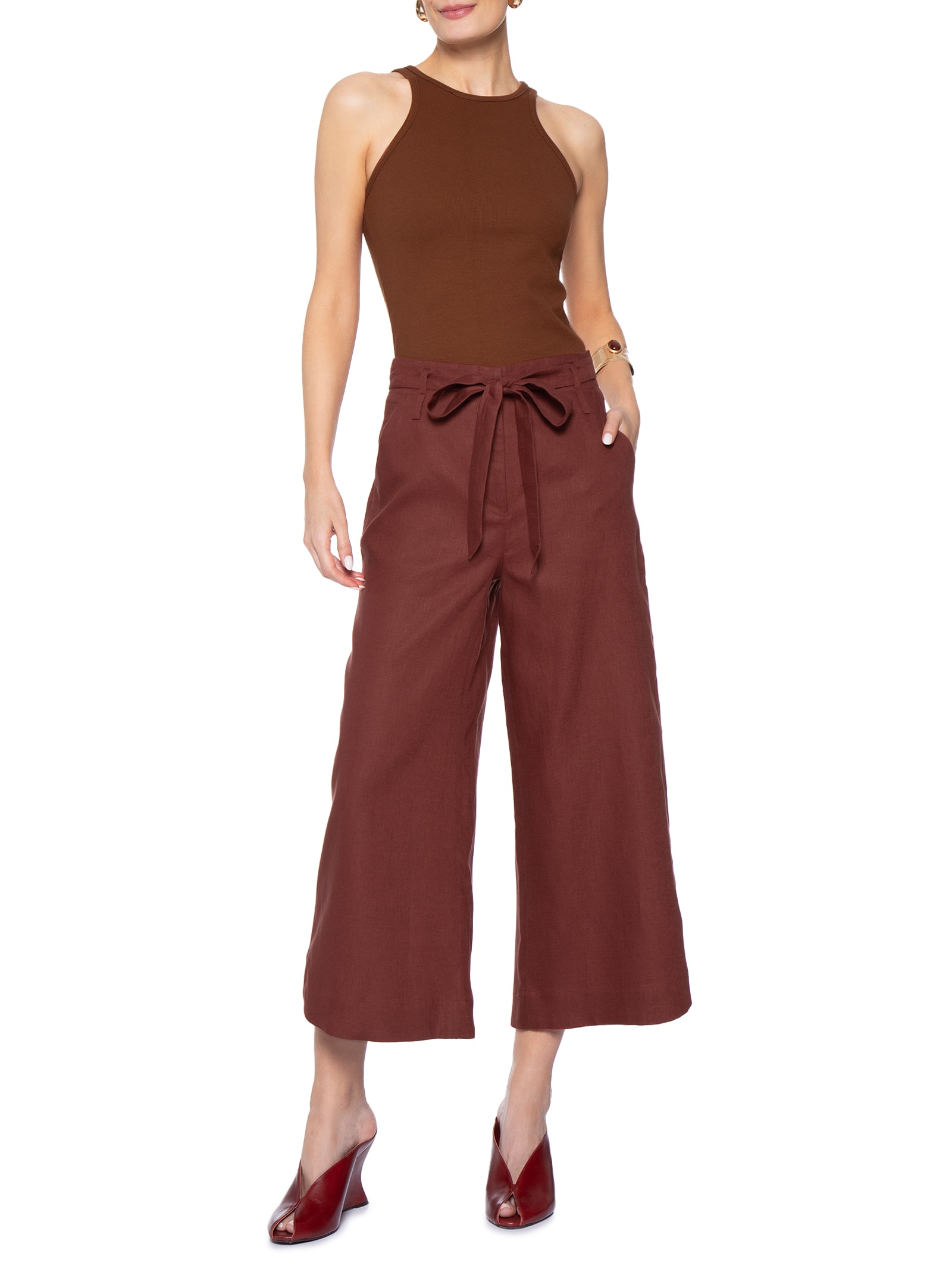Regata Feminina Cherry II Marrom Le Lis