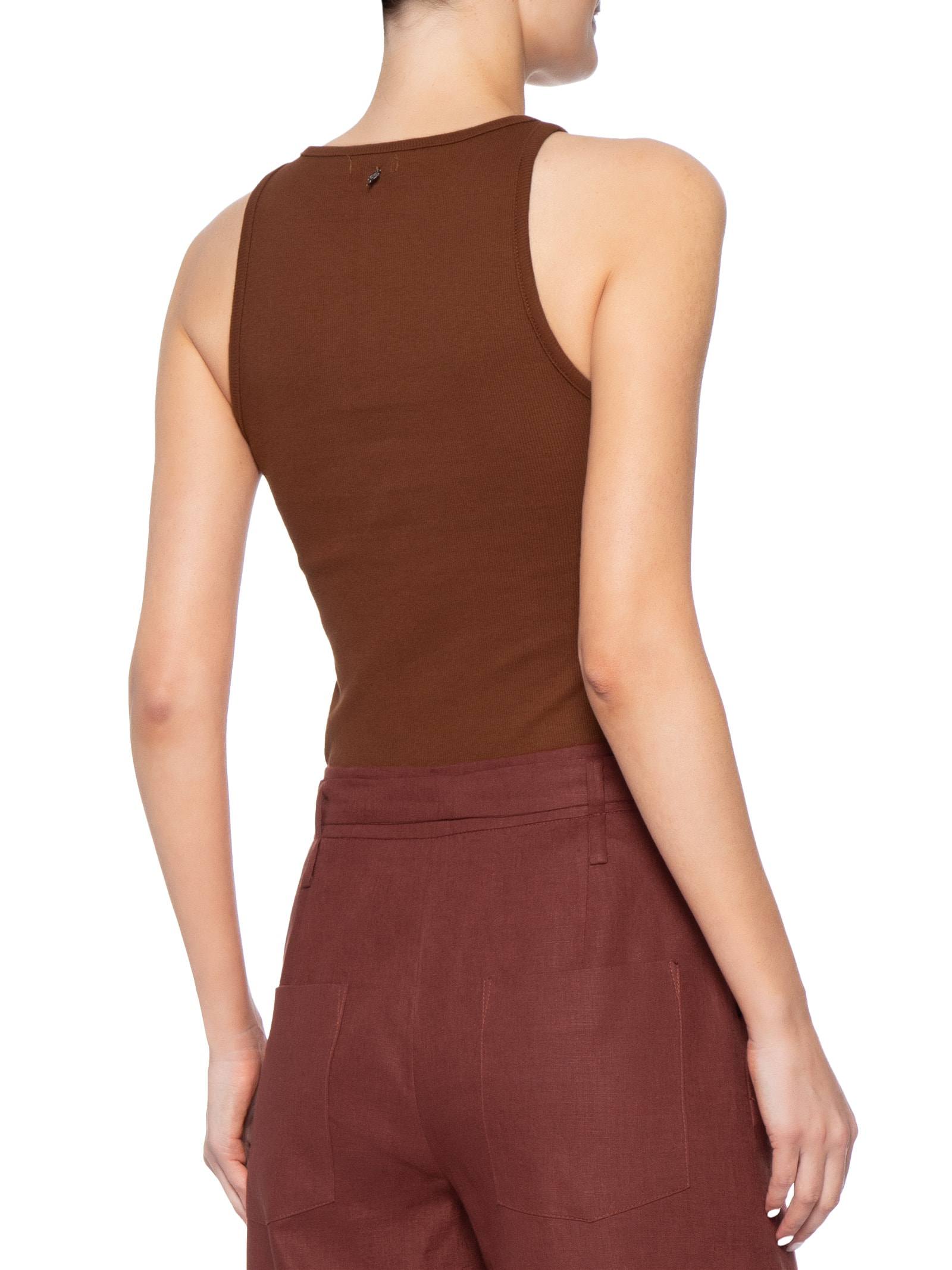 Regata Feminina Cherry II Marrom Le Lis
