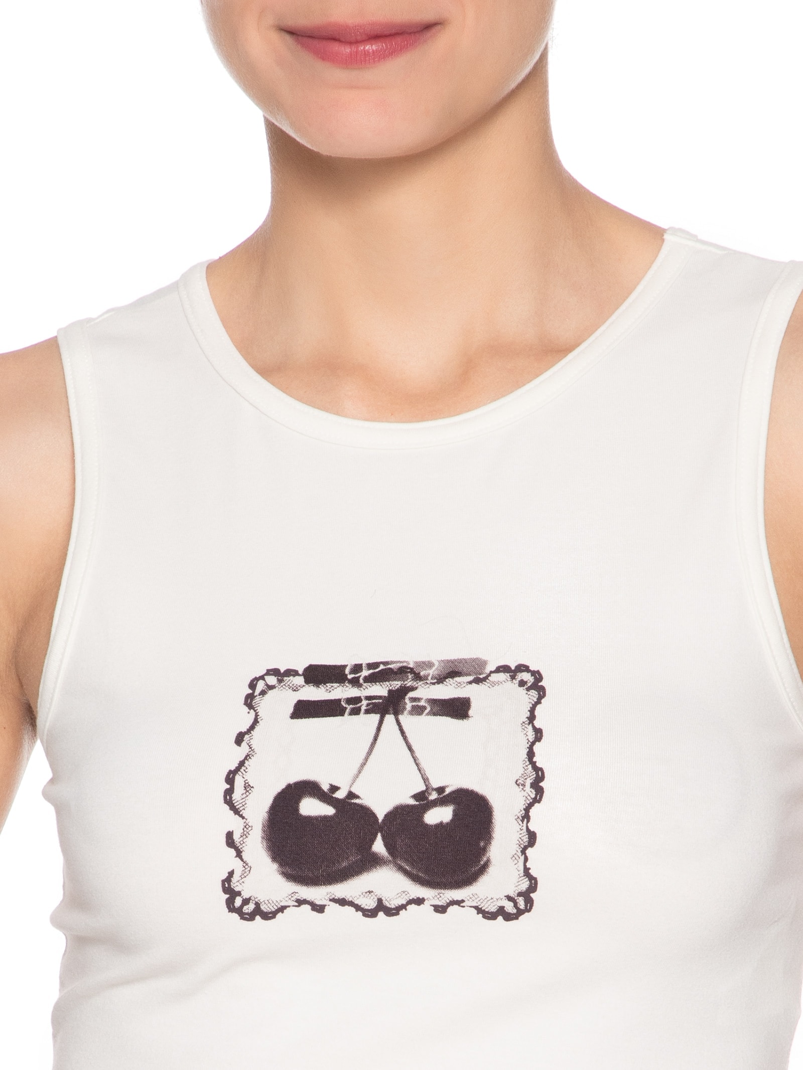 Regata Feminina Cherryride Tank Branco Vans