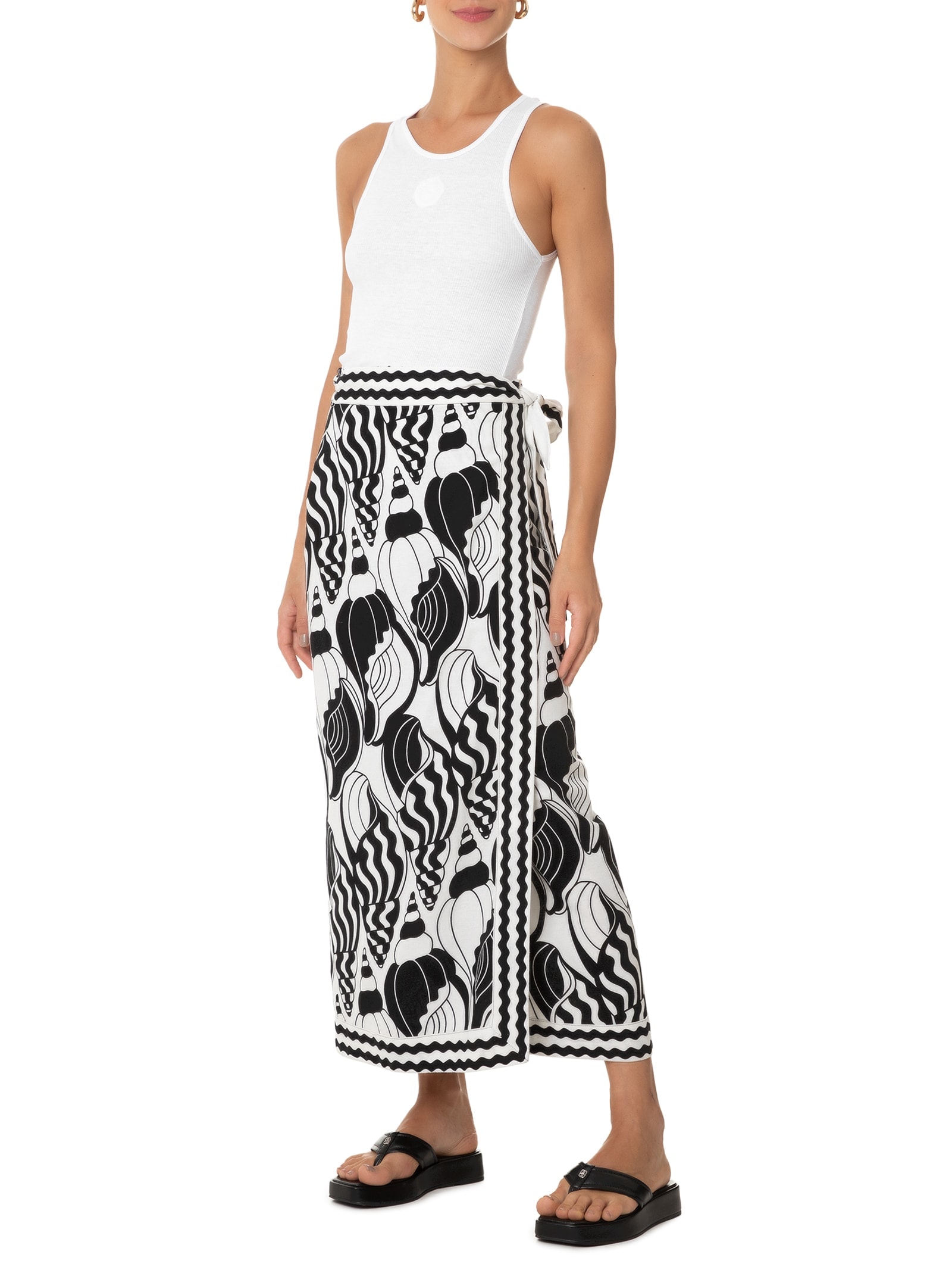 Regata Feminina Colorido Por Natureza Branco Farm Praia