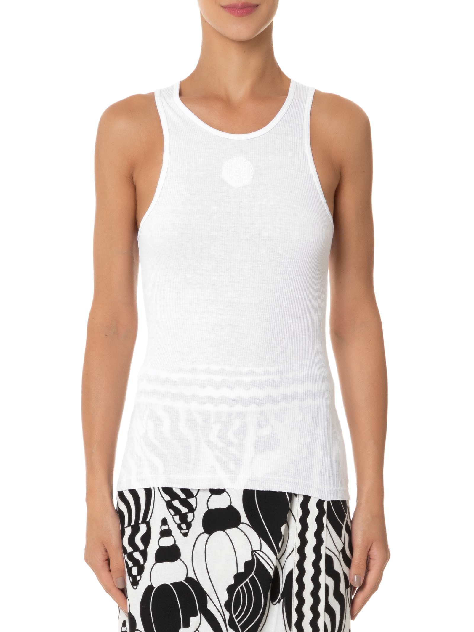 Regata Feminina Colorido Por Natureza Branco Farm Praia