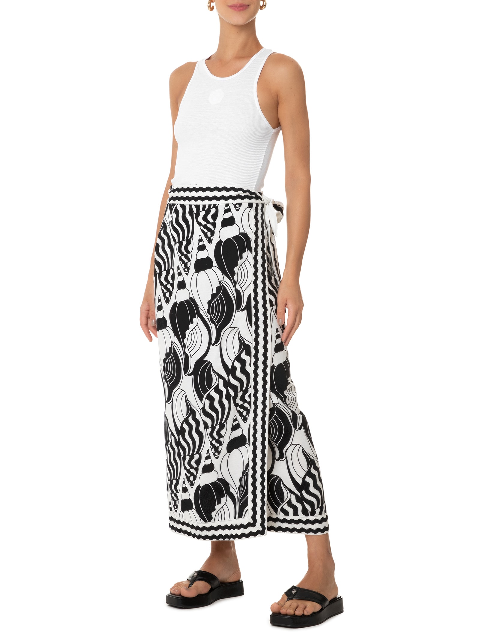 Regata Feminina Colorido Por Natureza Branco Farm Praia