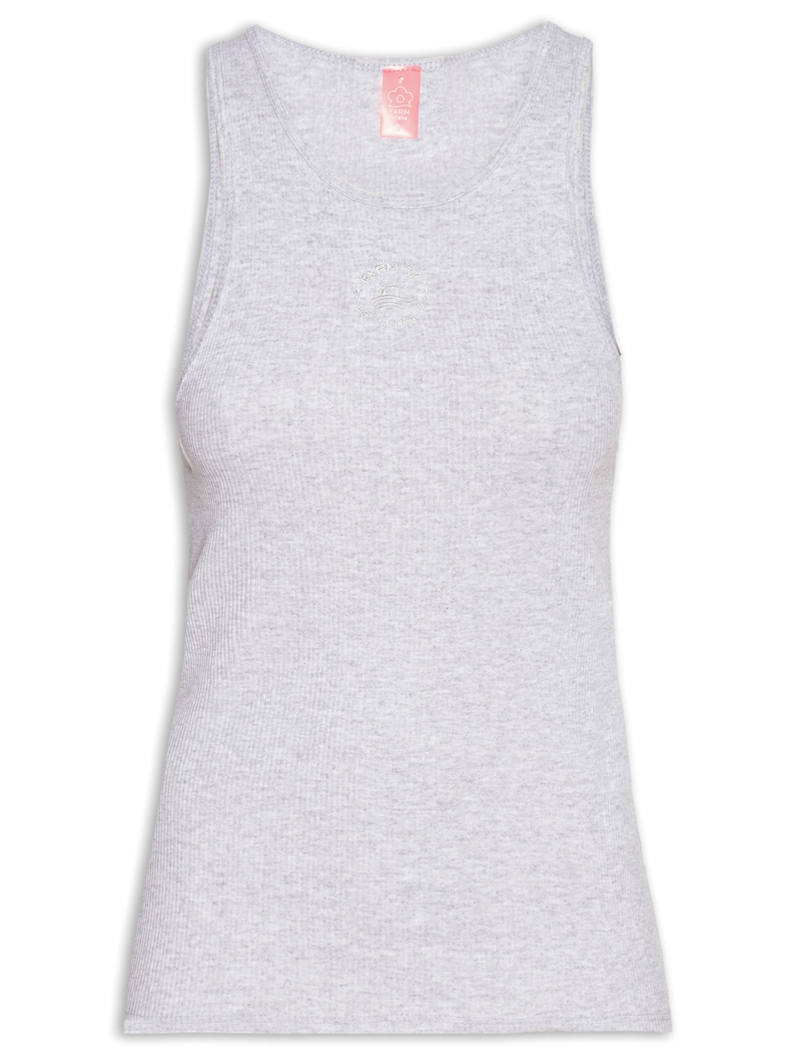 Regata Feminina Colorido Por Natureza Cinza Farm Praia