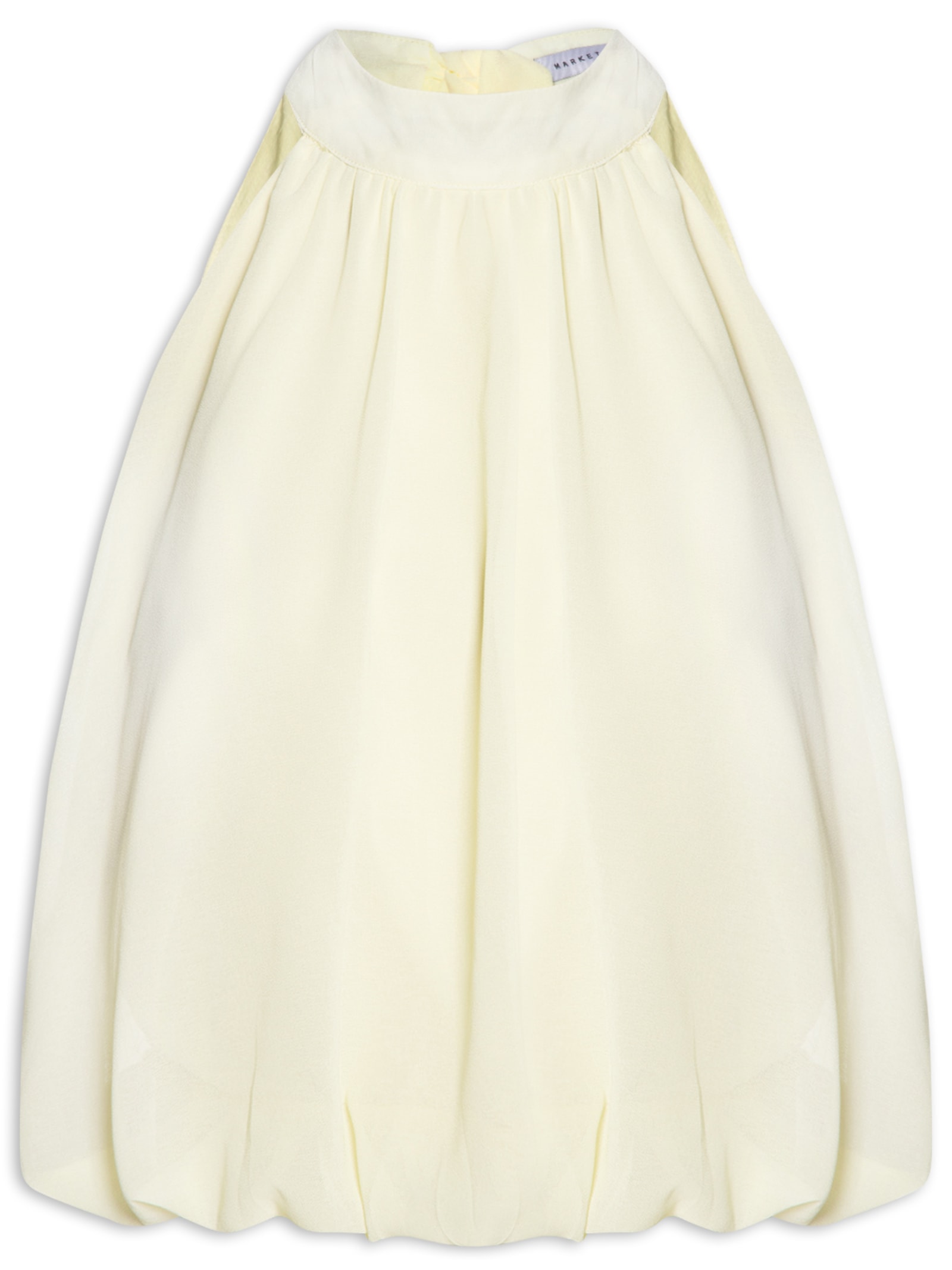 Regata Feminina Com Amarração Amarelo Market 33